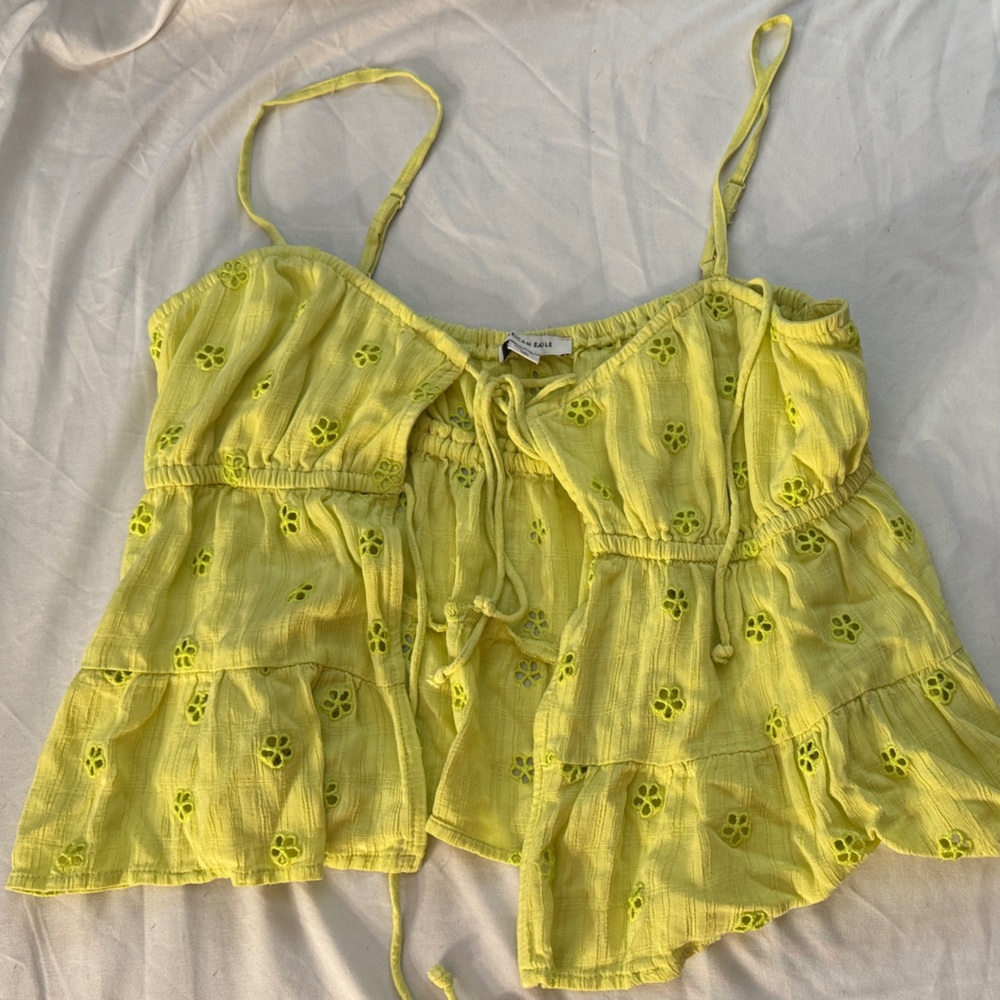 American Eagle Outfitters Yellow Tank Top